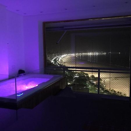 Maravilhoso Apto Vista Mar Jacuzzi Wi Fi Pe Areia Santos  Luaran gambar