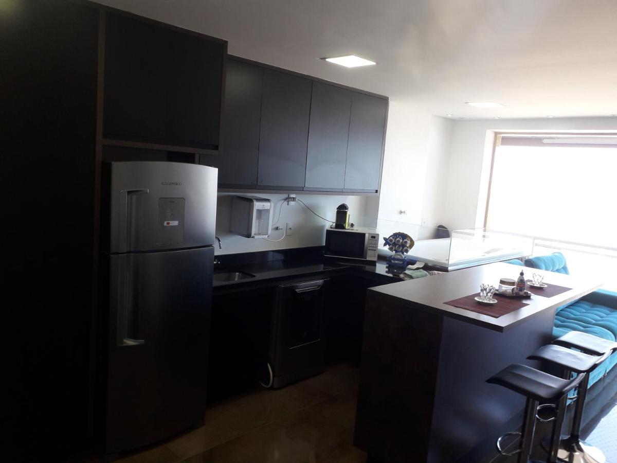 Maravilhoso Apto Vista Mar Jacuzzi Wi Fi Pe Areia Santos  Luaran gambar