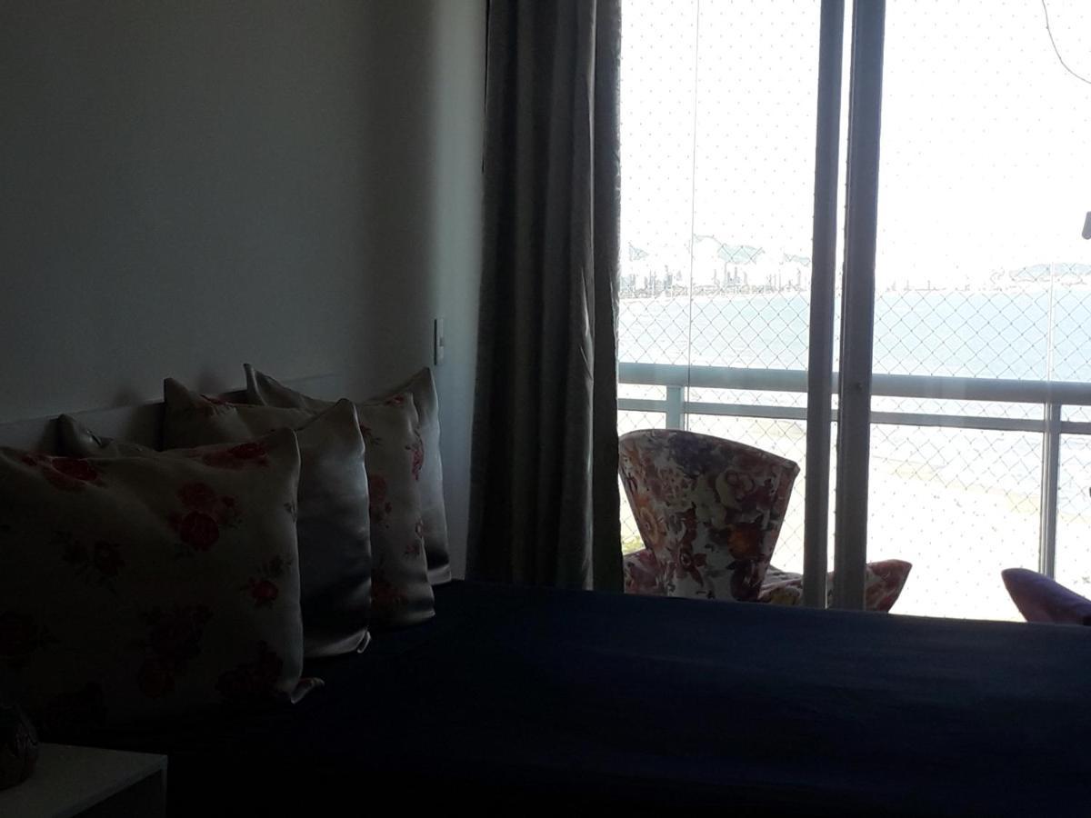 Maravilhoso Apto Vista Mar Jacuzzi Wi Fi Pe Areia Santos  Luaran gambar