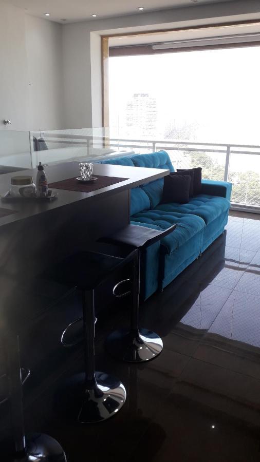 Maravilhoso Apto Vista Mar Jacuzzi Wi Fi Pe Areia Santos  Luaran gambar