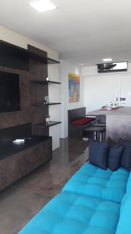 Maravilhoso Apto Vista Mar Jacuzzi Wi Fi Pe Areia Santos  Luaran gambar