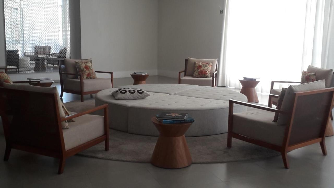 Maravilhoso Apto Vista Mar Jacuzzi Wi Fi Pe Areia Santos  Luaran gambar