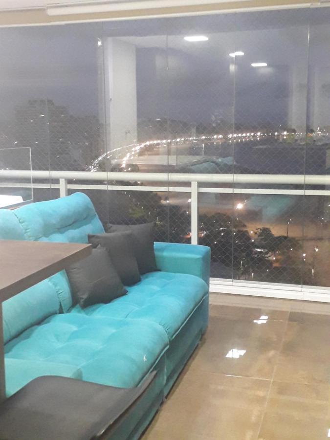 Maravilhoso Apto Vista Mar Jacuzzi Wi Fi Pe Areia Santos  Luaran gambar