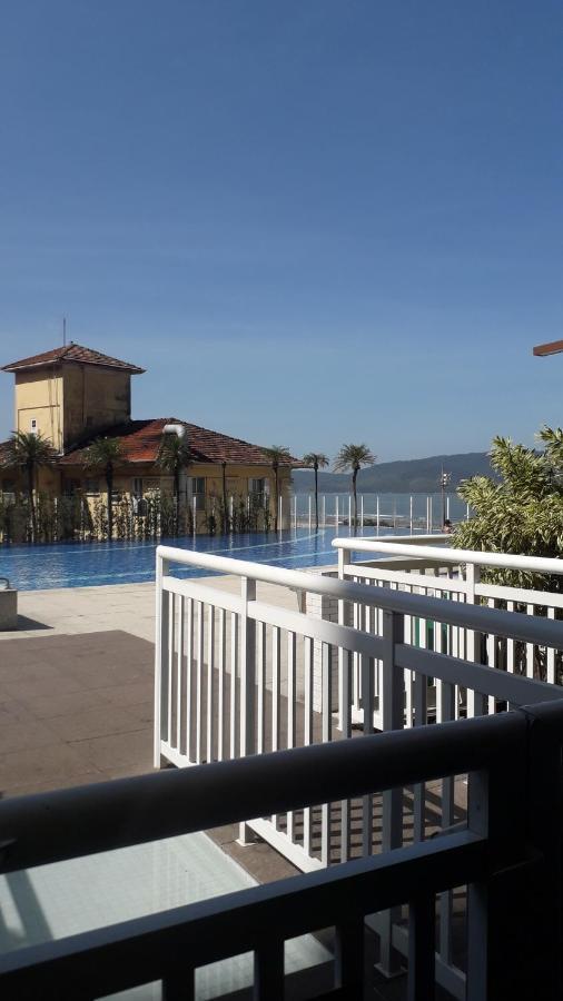 Maravilhoso Apto Vista Mar Jacuzzi Wi Fi Pe Areia Santos  Luaran gambar